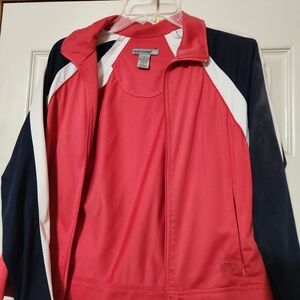 Oleg Cassini Sport Pink and White Jacket